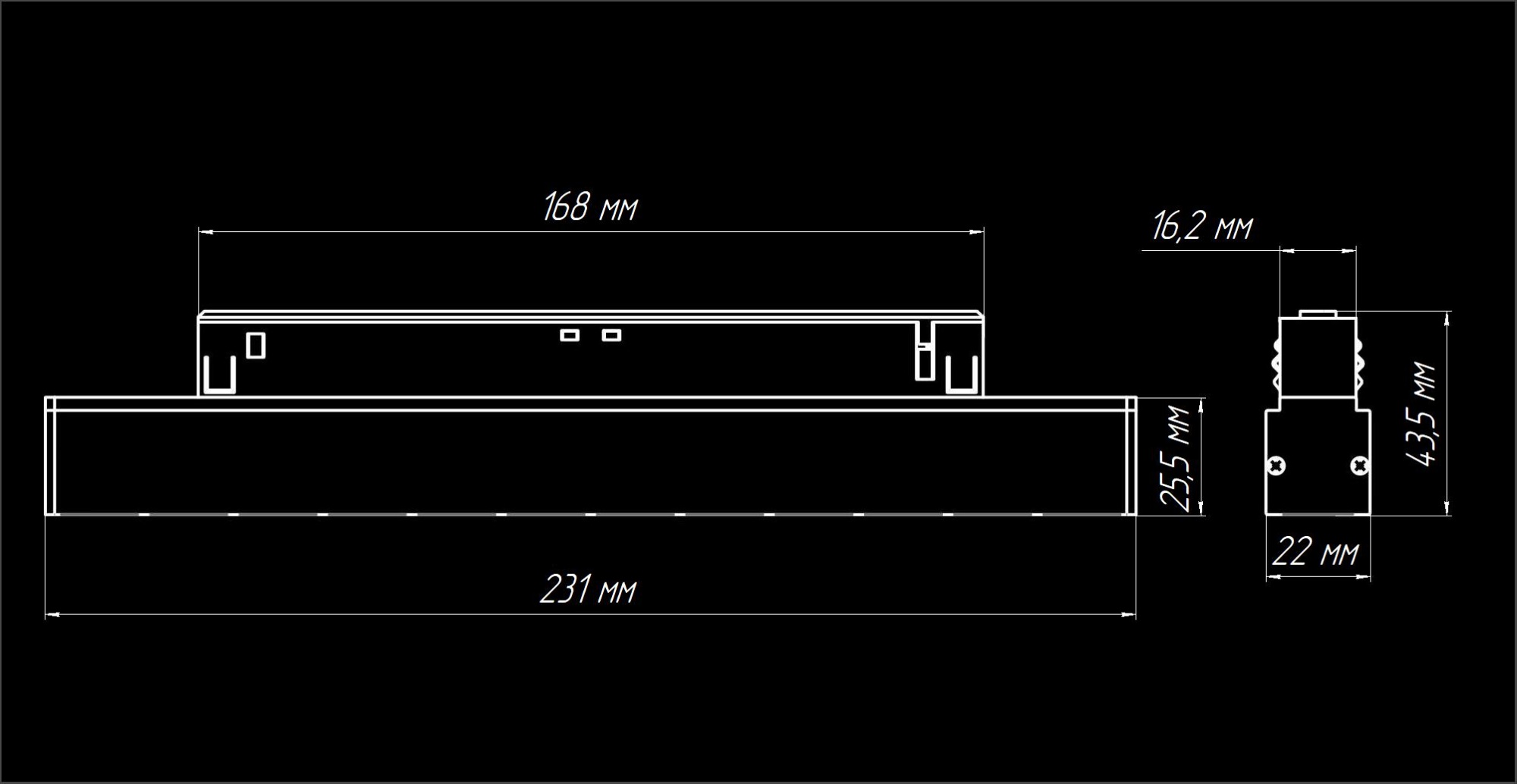 Магнитный трековый светильник LH Mag Ray 231 купить от производителя ledholding